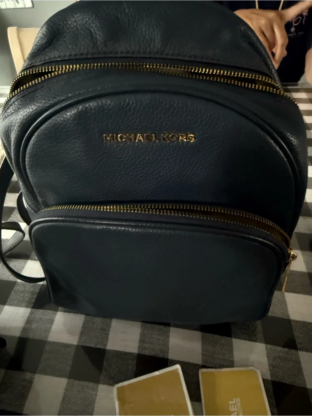 Michael Kors Leather Backpack purse - Blue